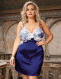 Women Plus Size Strap Satin sexy babydoll-5