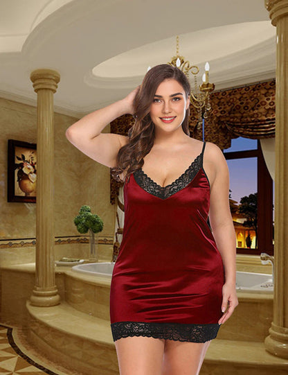Women_Plus_Size_Strappy_Lace_Babydoll-1