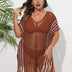 Women_Plus_Size_Striped_Contrast_Stitching_Beach_Cover_Up_5