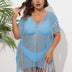 Women_Plus_Size_Striped_Contrast_Stitching_Beach_Cover_Up_8