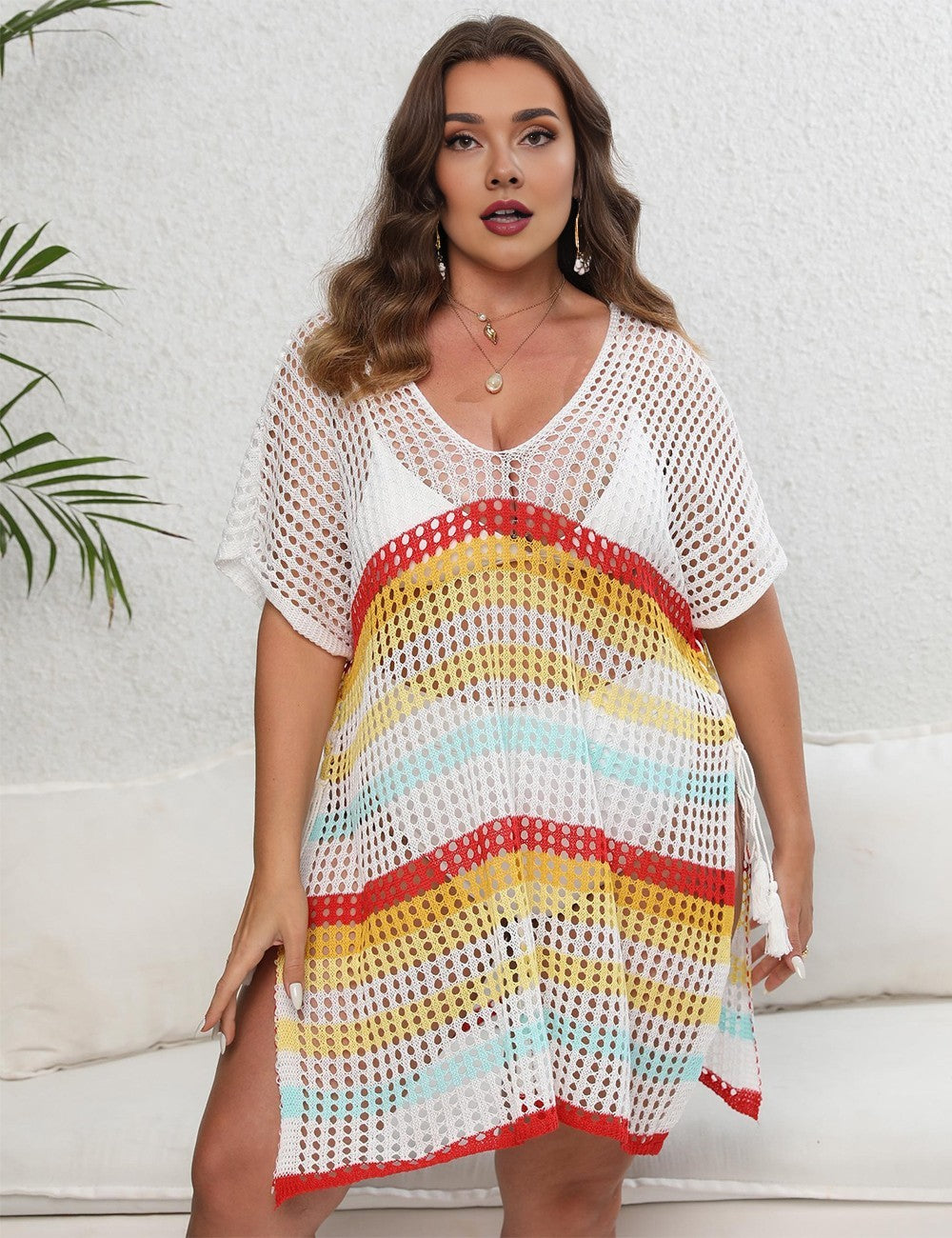 Women_Plus_Size_Striped_Knit_Cover_Up_PRUSES_4