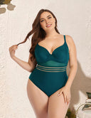 Women Plus Size Summer Strappy Bikini Sexy Open Back One Piece Swim-4