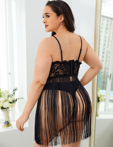 Women_Plus_Size_Tassel_Lace_Babydoll_PRUSES_5