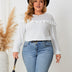 Women_Plus_Size_Tie_Back_Ruffles_Long_Sleeve_Knitted_Blouse_PRUSES_1