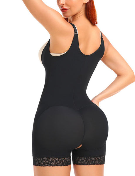 Women Plus Size Tummy Control Shapewear with Zipper