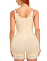 Women Plus Size Tummy Control Shapewear with Zipper