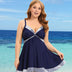 Women Plus Size Tummy Control V-Neck One Piece Swim