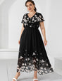 Women_Plus_Size_V-Neck_Floral_Pattern_Dress_PRUSES_1