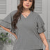 Women_Plus_Size_V-Neck_Ruffle_Sleeves_Striped_Blouse_PRUSES_1