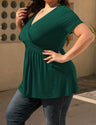 Women_Plus_Size_V_Neck_Wrap_Tunic_Short_Sleeve_PRUSES_3