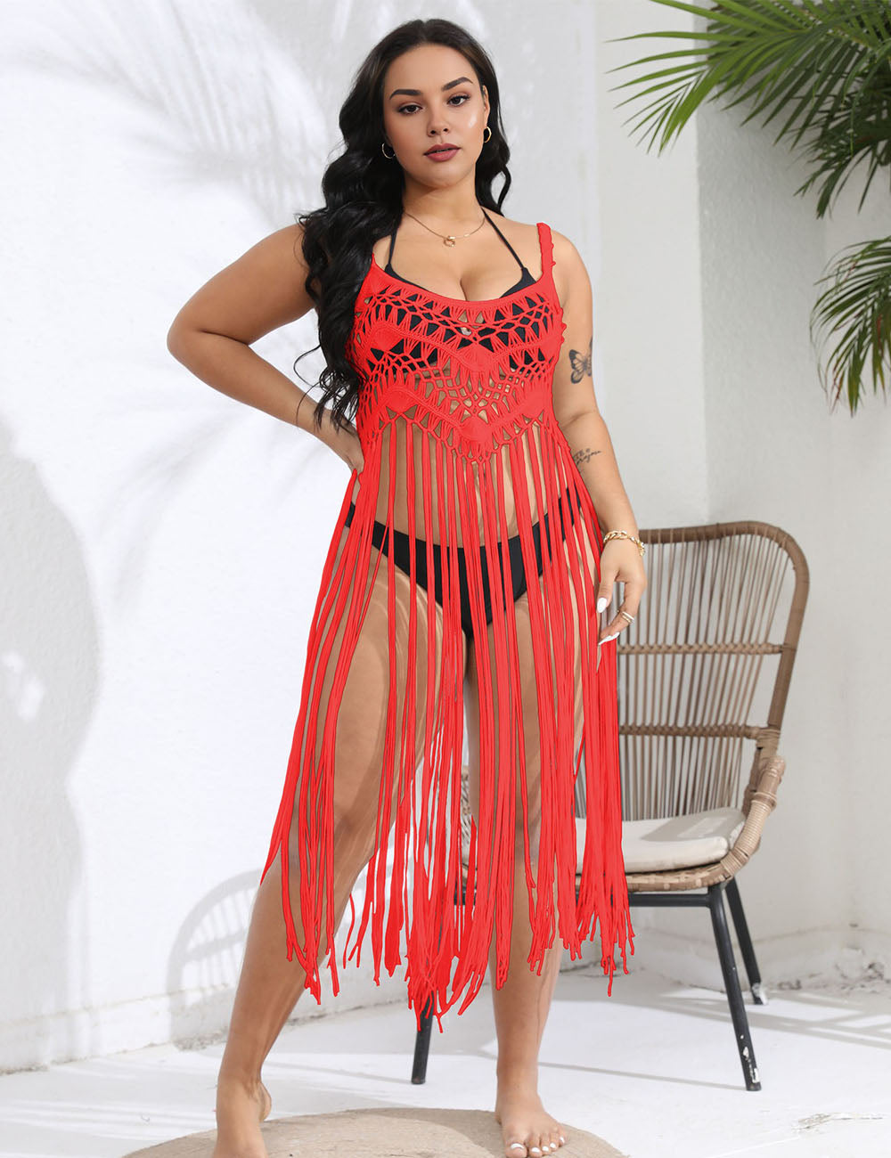 Women_Plus_Size_Vacation_Fringe_Splicing_Cover_Up_Dress_9