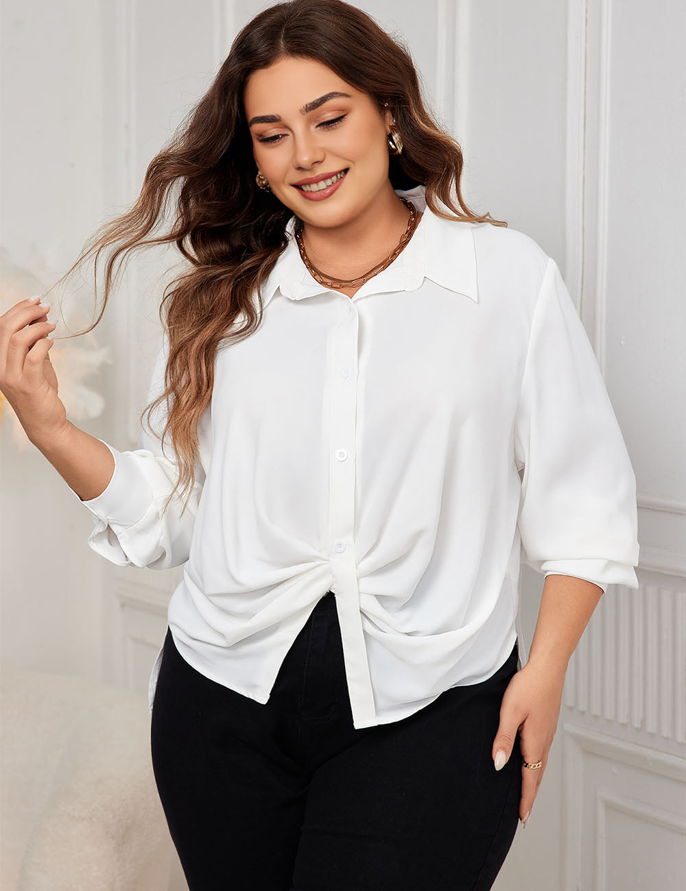 Women_Plus_Size_White_chiffon_shirt_PRUSES_2