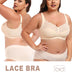Women Plus Size Wireless Lace Bra | PRUSES-6