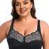 Women Plus Size Wireless Lace Bra | PRUSES