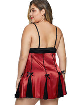 Women Plus Size fat woman lace suspender skirt sexy pajamas-1