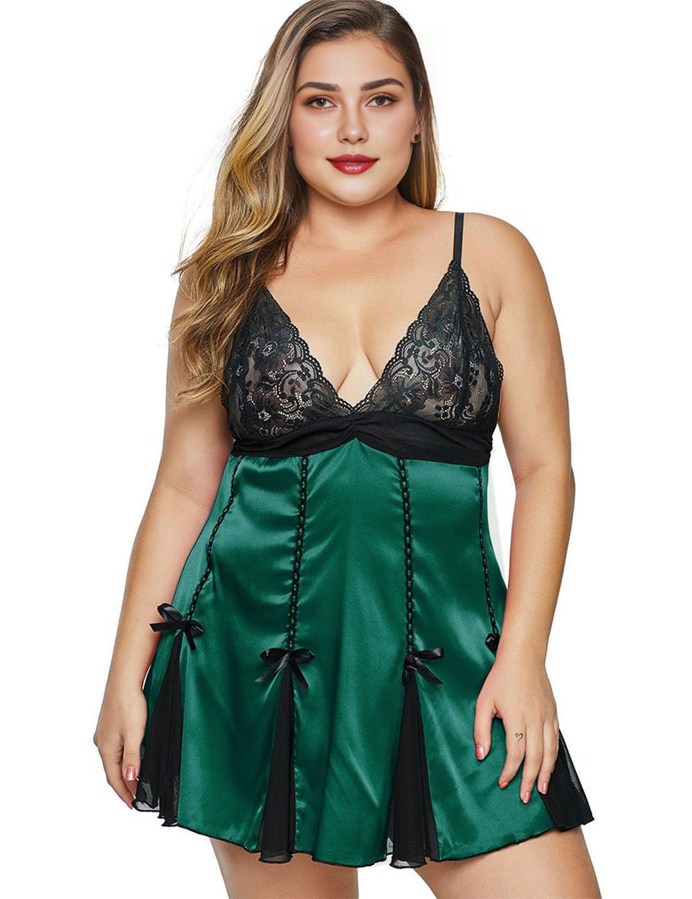 Women Plus Size fat woman lace suspender skirt sexy pajamas