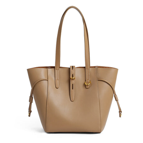 Women Vintage Leather Large Capacity Tote Bucket Bag | PRUSES
