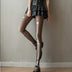 Women Weird Skeleton Halloween Theme Novel Fashion Luminous Horror Socks-1