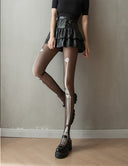 Women Weird Skeleton Halloween Theme Novel Fashion Luminous Horror Socks-1