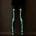 Women Weird Skeleton Halloween Theme Novel Fashion Luminous Horror Socks