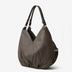 Khaki Genuine Leather Everyday Large Tote bag