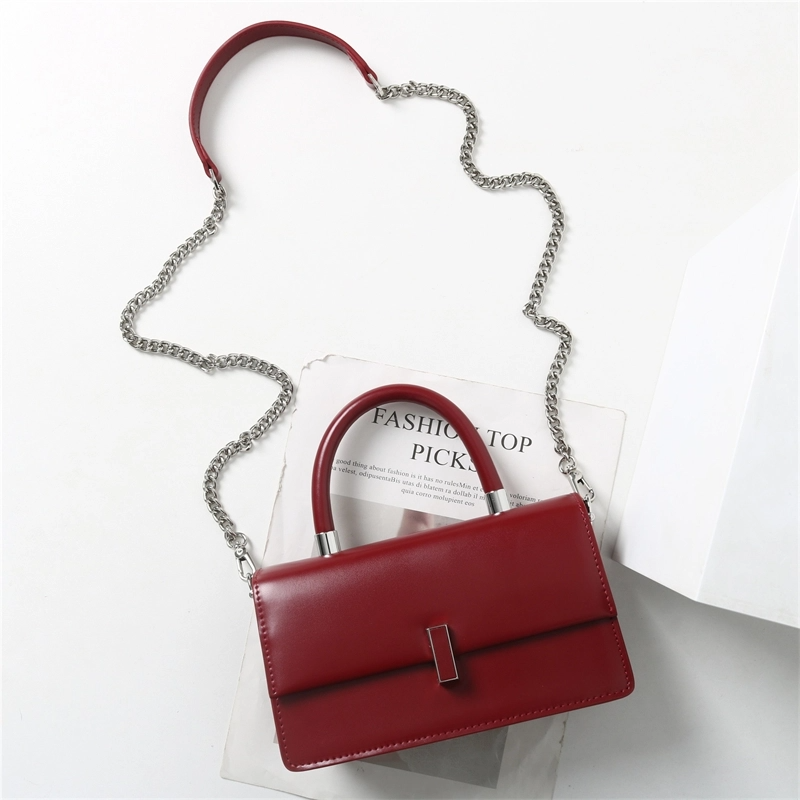 Women_s_Simple_Style_Red_Leather_Flap_Handbag_2