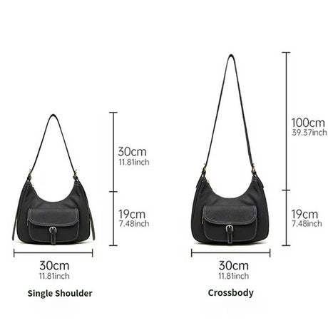 Women's Genuine Leather Shoulder Bag with Pocket | PRUSES