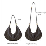 coffee handbag with short and long shoulder strap measurements 