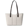 Women's Contrast Handle Leather Work Tote Bag | PRUSES