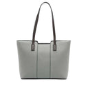 Women's Contrast Handle Leather Work Tote Bag | PRUSES