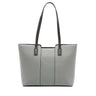 Women's Contrast Handle Leather Work Tote Bag | PRUSES