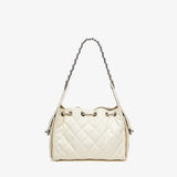 Quilted handbag with a chain strap 