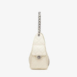 off-White quilted handbag with a chain strap side