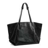 Womens black Full Grain Leather tote bag