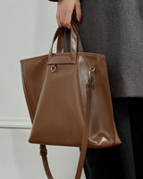 Brown Genuine Leather handbag 