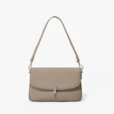 Genuine Leather Square Flap Shoulder Bag