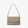 Genuine Leather Square Flap Shoulder Bag
