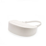 Women's off-white Genuine Leather Half Moon Bag bottom
