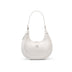  off-white Genuine Leather Half Moon Shoulder Bag 