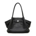Women's black Genuine Leather Large Capacity Tote Bag 