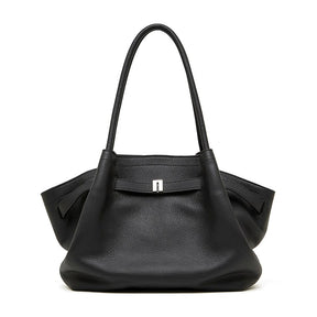 Women's black Genuine Leather Large Capacity Tote Bag 
