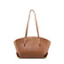 Women's brown Genuine Leather  Minimalist Tote Bag