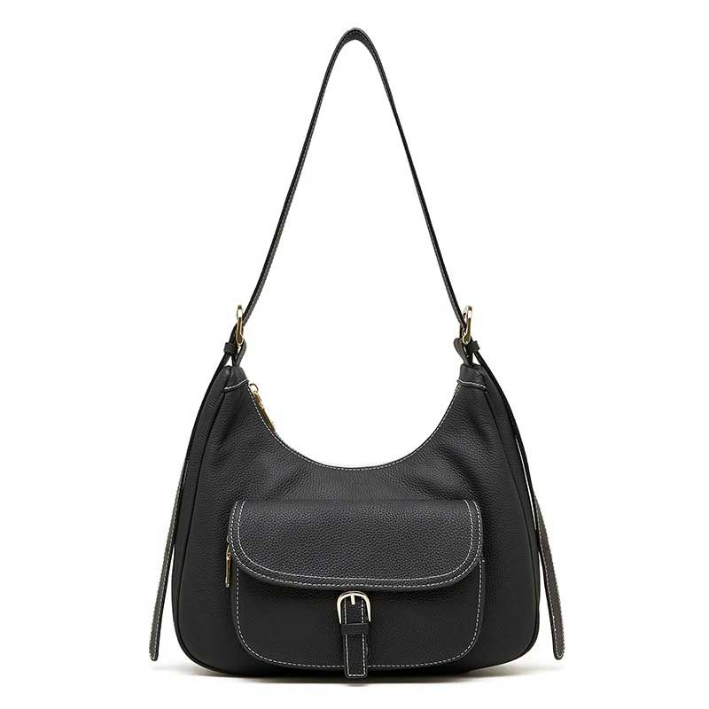 Women's Genuine Leather Shoulder Bag with Pocket | PRUSES