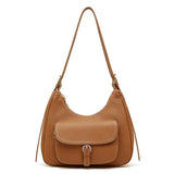 Women's Genuine Leather Shoulder Bag with Pocket | PRUSES