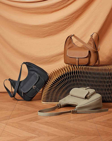 Women's Genuine Leather Shoulder Bag with Pocket | PRUSES