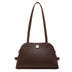  coffee Genuine Leather Structured Saddle Bag 