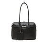 Women's black Genuine Leather Structured Shoulder Bag 