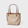 apricot Genuine Leather Vintage Tote Bag