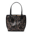 black Genuine cowhide Leather Vintage Tote Bag