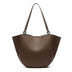 coffee Genuine Leather Tote Bag 